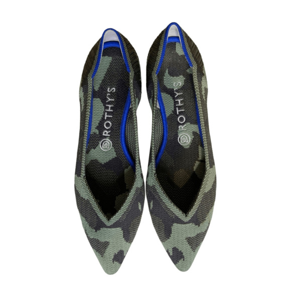 Rothy’sThe Point Green Camo Flats - Picture 3 of 10
